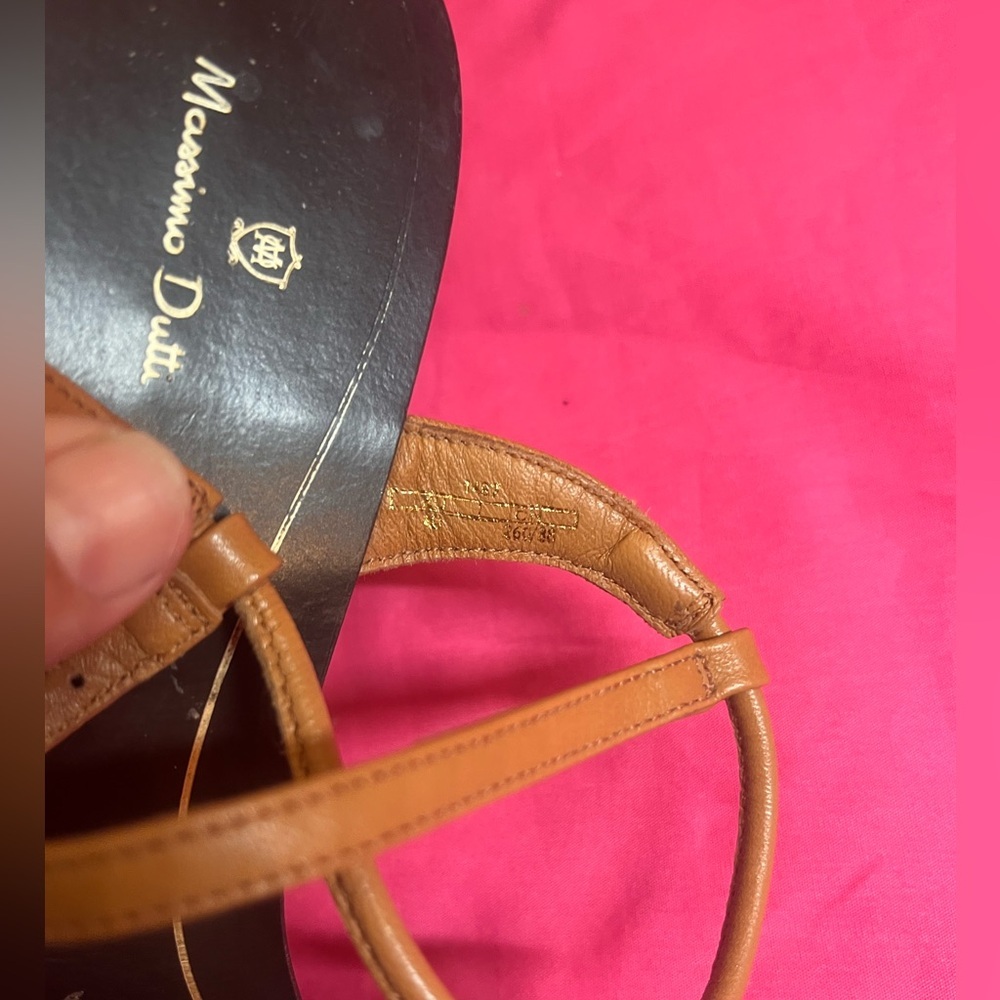 Massimo Dutti Brown Leather Sandals - Picture 4 of 8